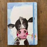 Alex Clark Large Chunky Notebook - Cow And Daisy