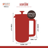 La Cafetiere Pisa 3-Cup Cafetiere - Copper