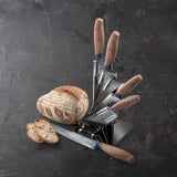 Taylor's Eye Witness Brooklyn Walnut 5 Piece Knife Block Set