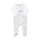 Wrendale Designs Little Wren Little Savannah Placement Printed Babygrow - 3-6 Months