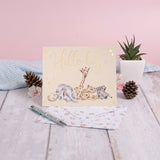 Wrendale Designs Little Wren Card - Little Savannah - Hello Baby - African Animals