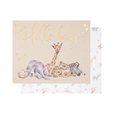 Wrendale Designs Little Wren Card - Little Savannah - Hello Baby - African Animals