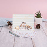 Wrendale Designs Little Wren Card - Little Paws - Congratulations - Dog