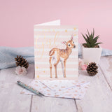 Wrendale Designs Little Wren Card - Loved Deerly - It's A Girl - Deer