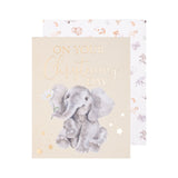 Wrendale Designs Little Wren Card - For You - On Your Christening Day - Elephant
