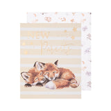 Wrendale Designs Little Wren Card - Furever Family - New Parents - Fox