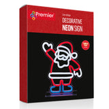 Premier 25cm LED Table Top Neon Decorative Sign - Santa