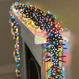 Premier Christmas Cluster Brights 18.5 Metre 1440 LED Multi Action Lights With Timer - Multicoloured