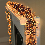 Premier Christmas Cluster Brights 18.5 Metre 1440 LED Multi Action Lights With Timer - Vintage Gold