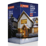 Premier Christmas Cluster Brights 18.5 Metre 1440 LED Multi Action Lights With Timer - Vintage Gold