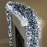 Premier Christmas Cluster Brights 18.5 Metre 1440 LED Multi Action Lights With Timer - White