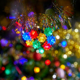 Premier 11.8 Metre 80 LED Multi Action Retro Star Lights - Multi Coloured