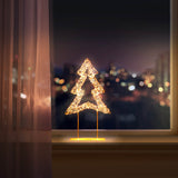 Premier Lit 45cm 720 LED Rose Gold Table Top Christmas Tree With Timer - Warm White