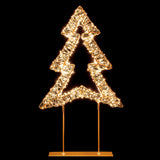 Premier Lit 45cm 720 LED Rose Gold Table Top Christmas Tree With Timer - Warm White