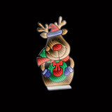 Premier 60cm LED Infinity Mirror - Rudolph Holding Wreath