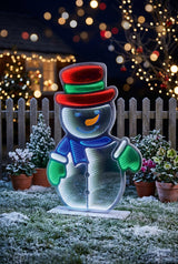 Premier 1.2 Metre LED Infinity Mirror - Snowman With Scarf