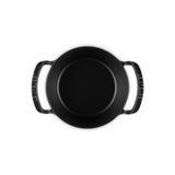 Le Creuset Cast Iron BBQ Outdoor 25cm Round Casserole - Satin Black