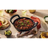 Le Creuset Cast Iron BBQ Outdoor 25cm Round Skillet - Satin Black