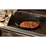 Le Creuset Cast Iron BBQ Outdoor 35cm Round Pizza Pan - Satin Black