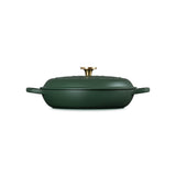 Le Creuset L'Etoile Christmas 30cm Round Shallow Cast Iron Casserole - Foret