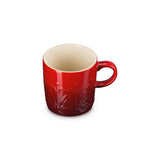 Le Creuset L'Etoile Christmas 350ml Stoneware Mug - Cerise