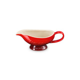 Le Creuset L'Etoile Christmas Heritage Stoneware Gravy Boat - Cerise