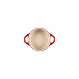 Le Creuset L'Etoile Christmas Stoneware Petite Round Casserole - Cerise