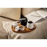 Le Creuset Serenity Collection Set of 2 Stoneware Condiment Pots with Spoons - Brioche