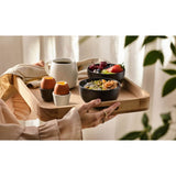 Le Creuset Serenity Collection Set of 3 Stoneware Serving & Rice Bowls - Satin Black