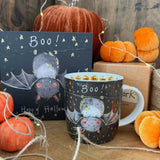 Alex Clark 400ml Bone China Mug - Halloween Bat