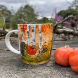 Alex Clark 400ml Bone China Mug - Pumpkin Pickers