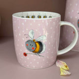 Alex Clark 400ml New Bone China Mug - Bee And Flower