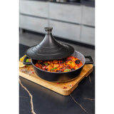 MasterClass Cast Aluminium 4L Non-Stick Tagine - Black