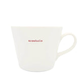 Keith Brymer Jones Word Range 350ml Bucket Mug - Arsehole
