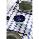 Mikasa 12cm Stoneware Nibble Bowl - Indigo Chevron