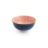 Mikasa 12cm Stoneware Nibble Bowl - Blue/Red Arc