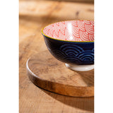 Mikasa 12cm Stoneware Nibble Bowl - Blue/Red Arc