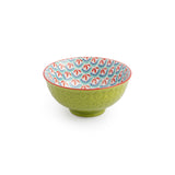 Mikasa 12cm Stoneware Nibble Bowl - Blue/Green Geometric