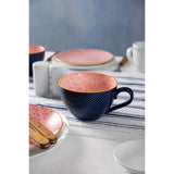 Mikasa Stoneware 330ml Mug - Blue/Red Arc