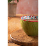 Mikasa Stoneware 330ml Mug - Blue/Green Geometric