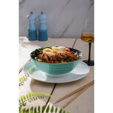 Mikasa 21cm Stoneware Ramen Bowl - Indigo Chevron