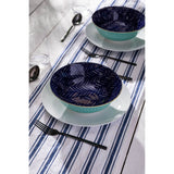 Mikasa 21cm Stoneware Ramen Bowl - Indigo Chevron