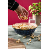 Mikasa 21cm Stoneware Ramen Bowl - Blue/Red Arc