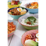 Mikasa 21cm Stoneware Ramen Bowl - Blue Mosaic