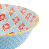 Mikasa 21cm Stoneware Ramen Bowl - Blue Mosaic