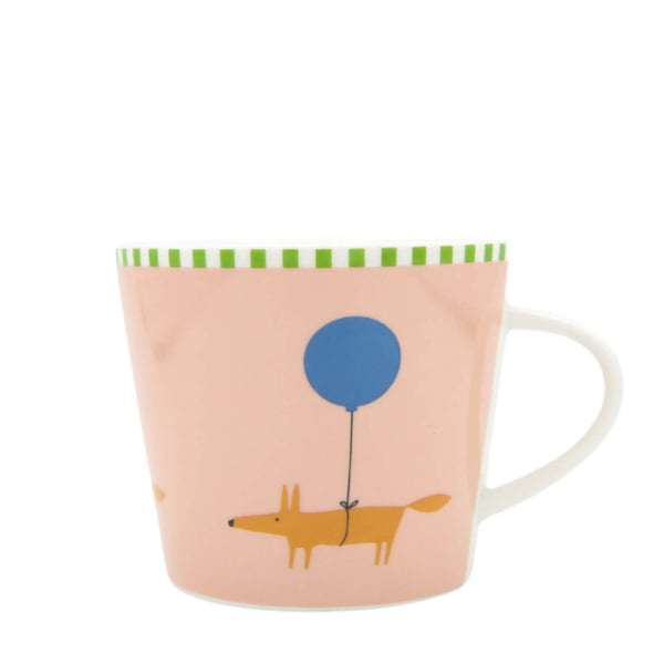 Scion Living Mr Fox Balloon 350ml Porcelain Mug - Pink
