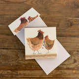 Alex Clark Mini Magnetic Close Notepad - Chickens