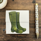 Alex Clark Mini Magnetic Notepad - Wellies
