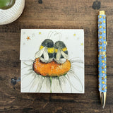Alex Clark Mini Magnetic Notepad - Bees And Daisy