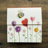Alex Clark Mini Magnetic Notepad - Floral Bee